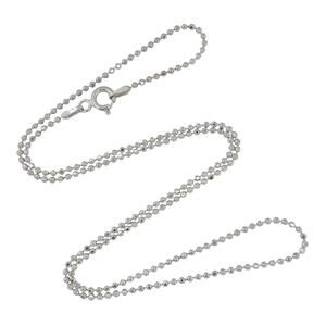 Ball Bead Chain Necklace | Italian Vintage Sterling Silver 925 | 18"